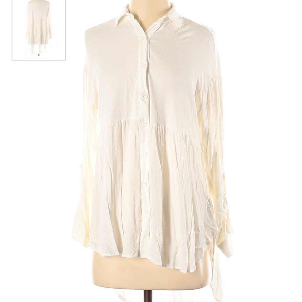 Everleigh Button Down HighLow Top